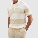 Libuše – Žebrované polo tričko s pruhy