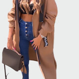 Dlouhý kabát s kapucí