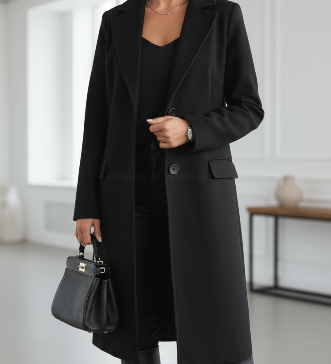 Jade | Elegantní Dlouhý Kabát z Vlny