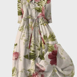 Elegantní dlouhé botanické šaty