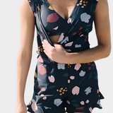 Bikini s volánky a podporou prsou