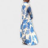 Nerina - Elegantní květinové maxi šaty