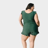 Bikini s volánky a podporou prsou