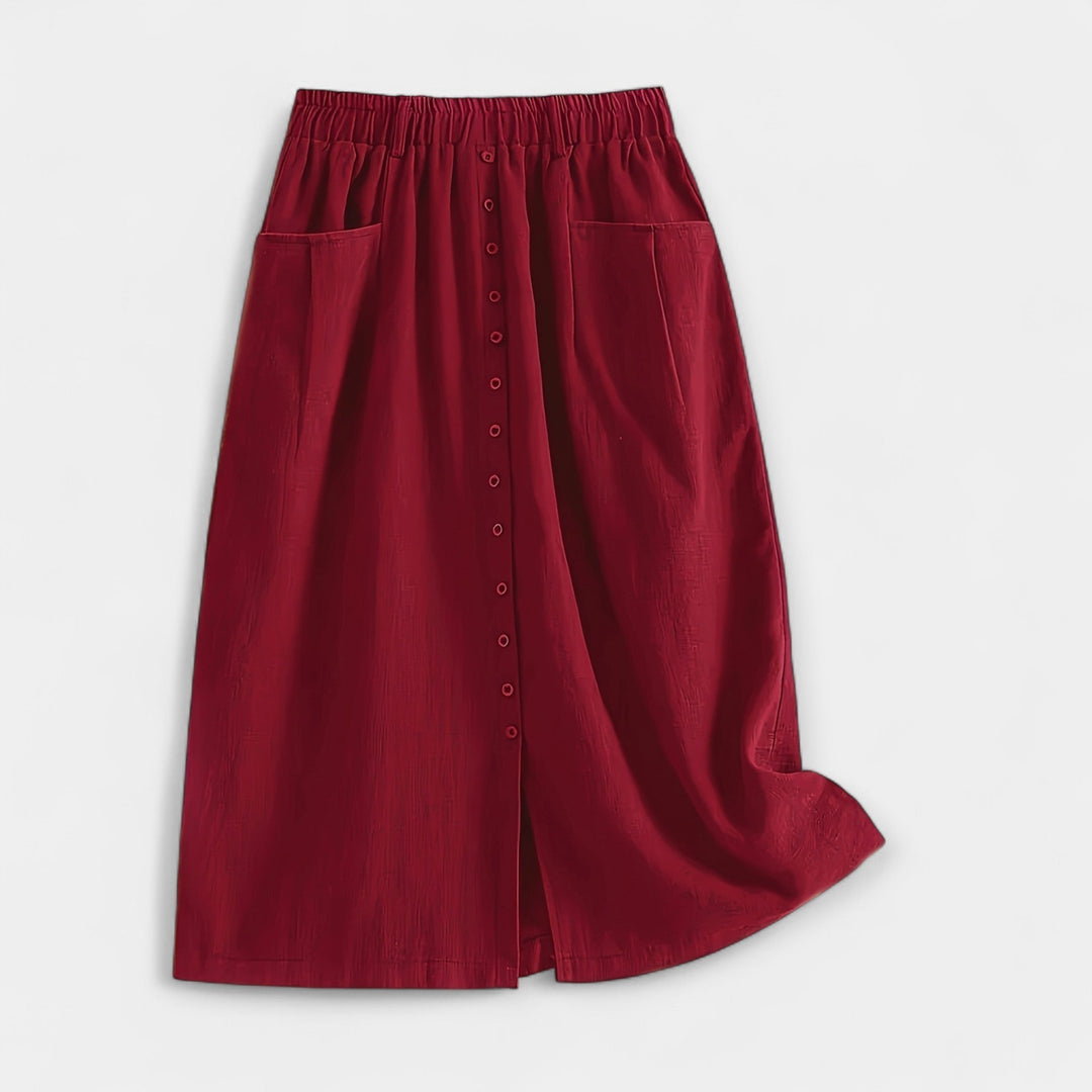 Midi sukně s vintage