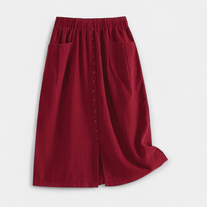 Midi sukně s vintage