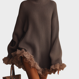 Nina - Pletené šaty s volánky