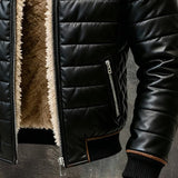 Josef – Teplá a měkká vintage bunda z měkké kůže.