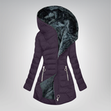 Émeraude | Hřejivý kabát s kožešinovým podšívkou