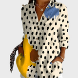 Bavlněná košile s květinovým designem