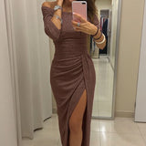 Eirian – Maxi šaty s odhalenými rameny