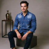 Kilian - Vysoce kvalitní bavlněná džínová košile