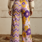 Karolína - Květované boho kalhoty