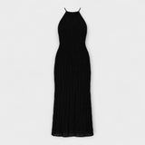 Adeline - Dlouhé šaty s halter výstřihem