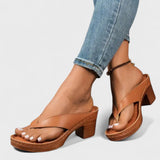 Petra - Ortopedické pantofle s podpatky