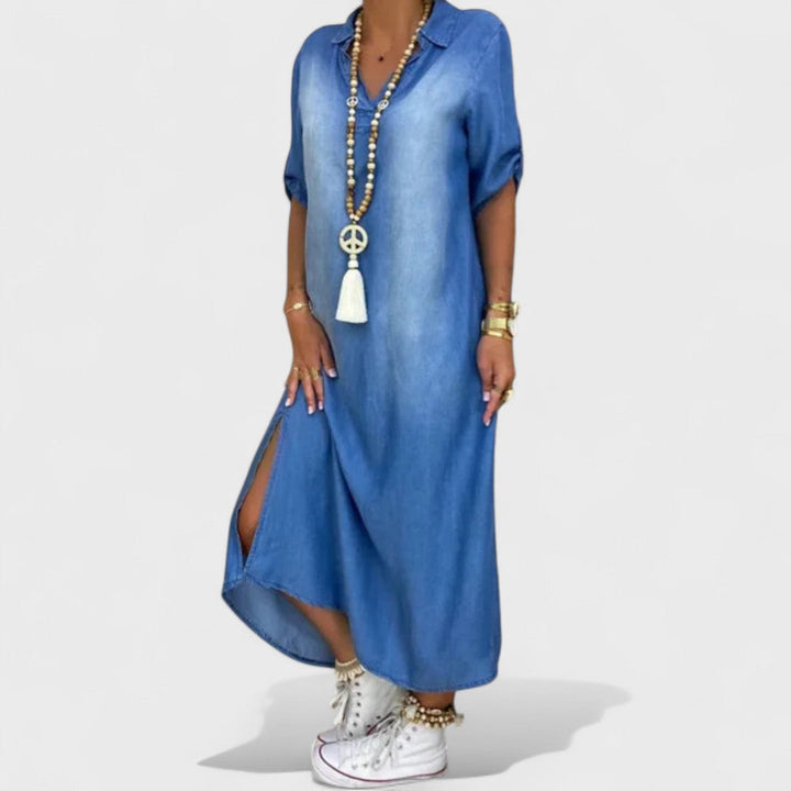 Mirka - Letní Šaty v Džínovém Stylu