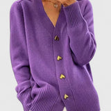 Elegantní pletený cardigan s knoflíky