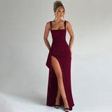 MARILYN™ - Elegant Formal Slip Maxi Dress with Open Back