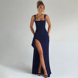 MARILYN™ - Elegant Formal Slip Maxi Dress with Open Back