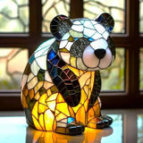 Loustic – Magická panda lampa z barevného skla