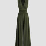 CHARITY – Chic Sleeveless Wide-Leg Jumpsuit