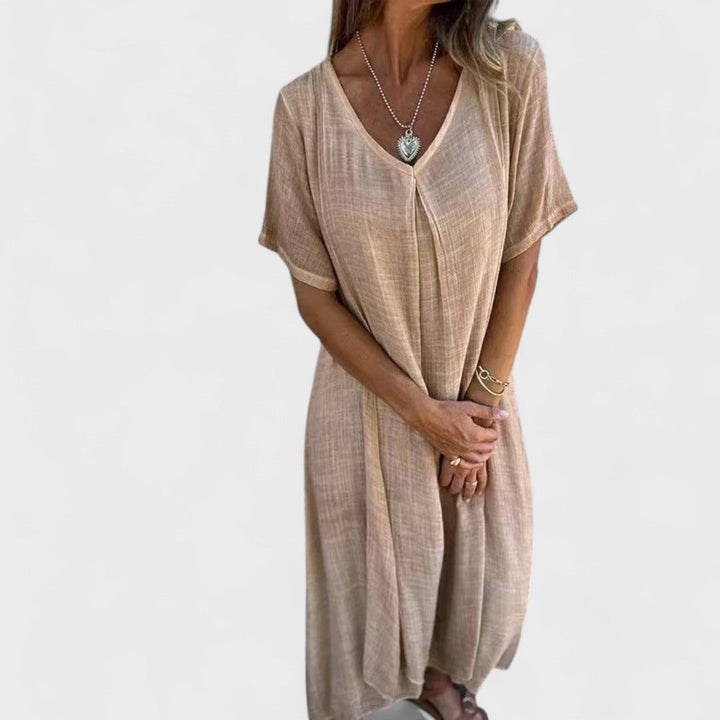 Ester - Šaty s V-výstřihem