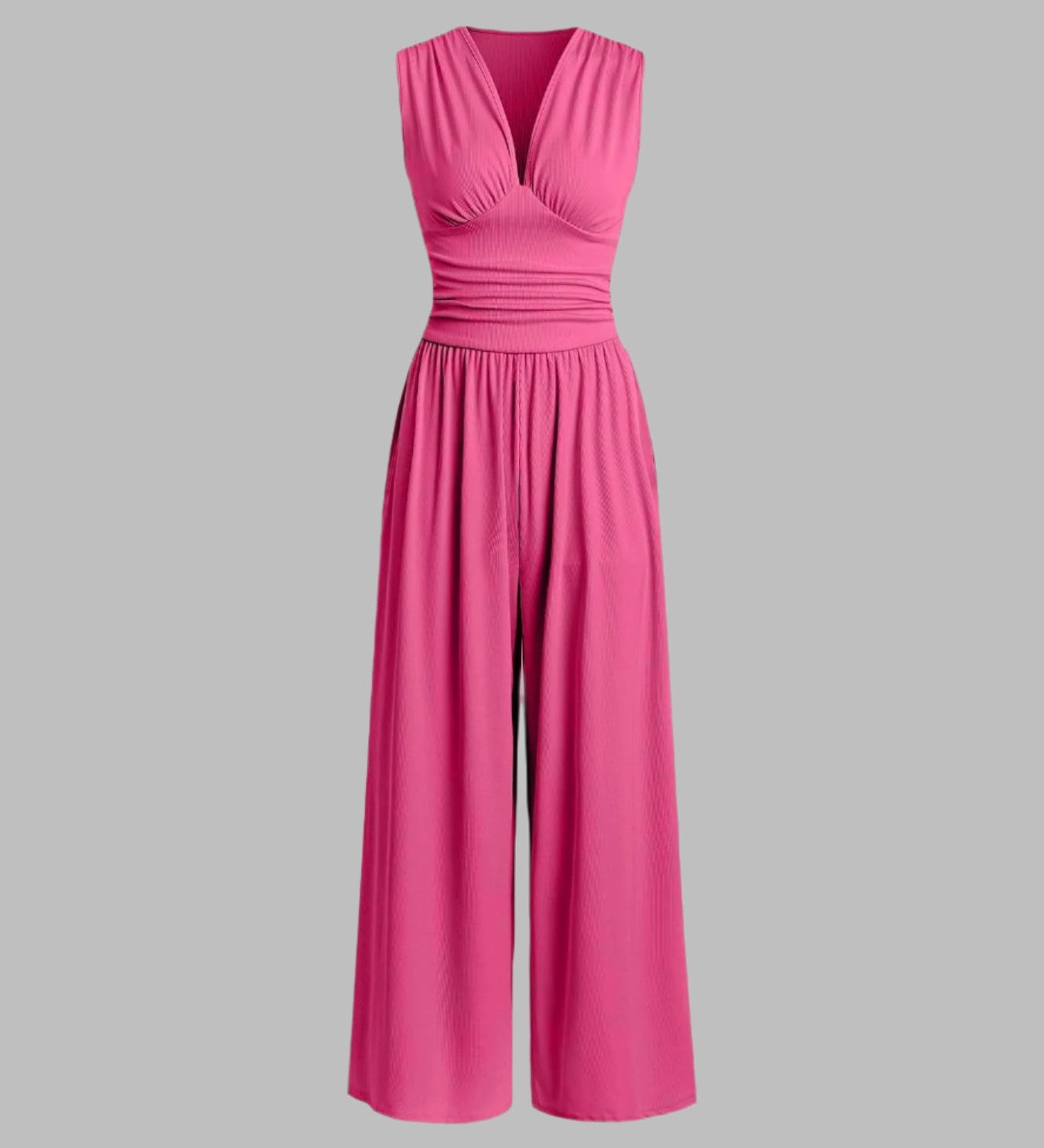 CHARITY – Chic Sleeveless Wide-Leg Jumpsuit