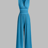 CHARITY – Chic Sleeveless Wide-Leg Jumpsuit