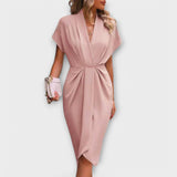 Serena - Midi Zavinovací Šaty