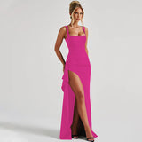 MARILYN™ - Elegant Formal Slip Maxi Dress with Open Back