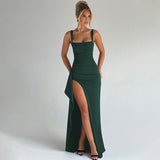 MARILYN™ - Elegant Formal Slip Maxi Dress with Open Back