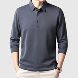 Libuše- Elegantní pánská polo košile s dlouhým rukávem