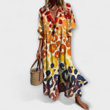 Lila - Lichotivé Maxi Šaty s Krytím Břicha