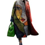 Natali – Oversize kabát s obepínajícím střihem