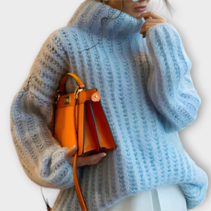 Paulina - Měkká ženská dlouhá mikina s kapucí