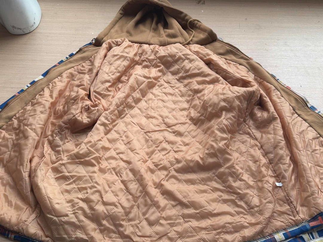 Nohr - Potiskovaná patchworková vesta s kostkovaným vzorem