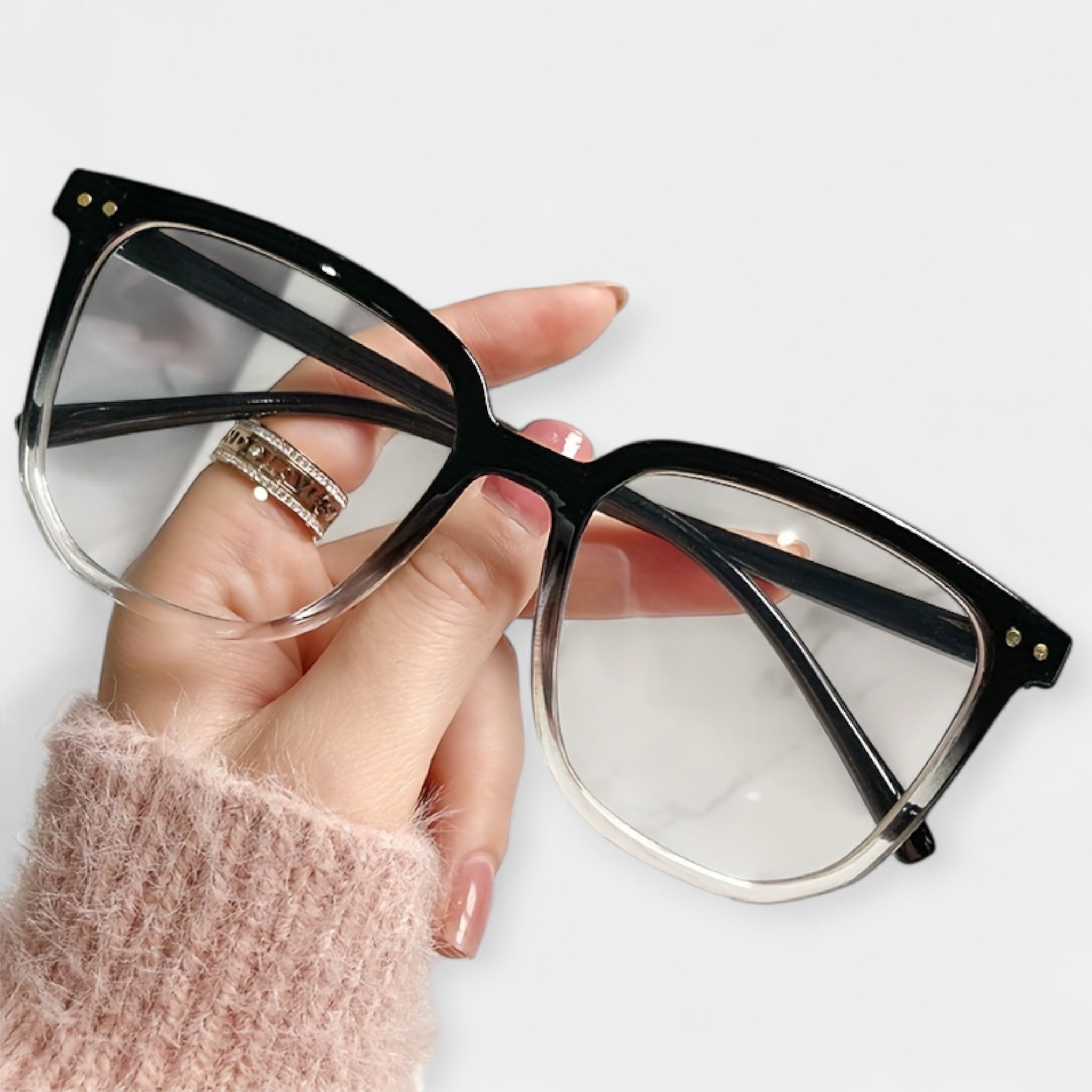 Čtvercové brýle s ochranou proti modrému světlu