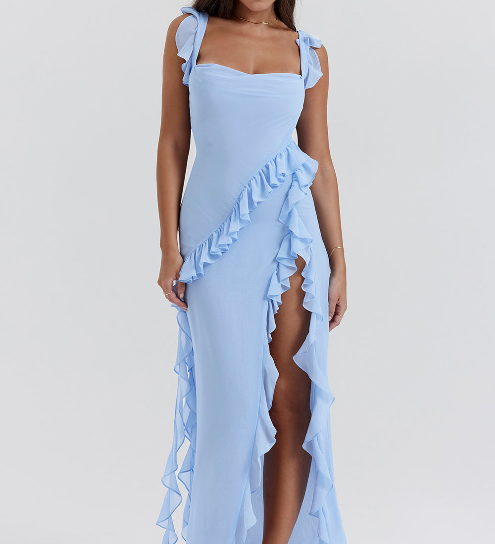 Meissa | Šaty s asymetrickou nabíranou sukní