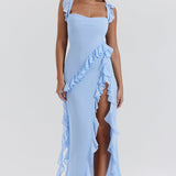 Meissa | Šaty s asymetrickou nabíranou sukní