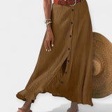 Průhledná midi sukně s rozparkem