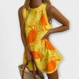 Orvienne – Mini šaty s potiskem krabů