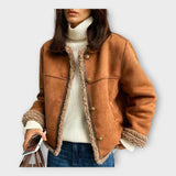 Elegantní kožená bunda s teplou podšívkou a nadčasovým stylem