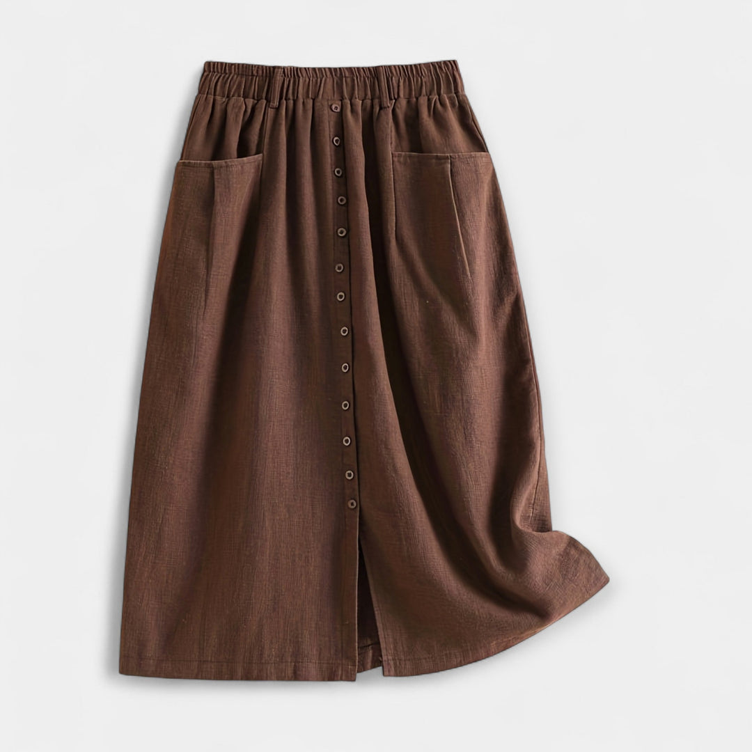 Midi sukně s vintage