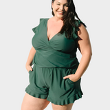 Bikini s volánky a podporou prsou