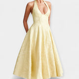 Midi šaty s otevřenými zády a stylovým korzetem