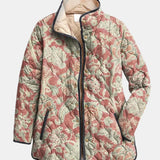 Naya | Vintage květinová casual prošívaná bunda