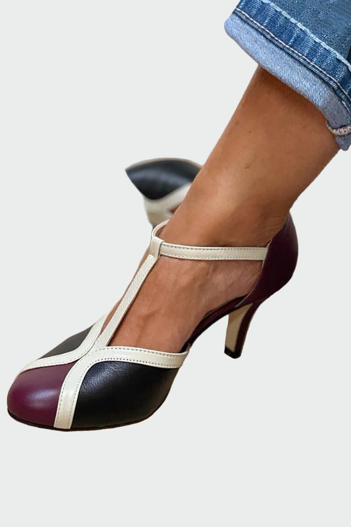 Retro stiletto s T-páskem