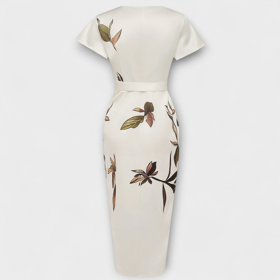 Satinové zavinovací šaty