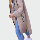 Dlouhý kabát s kapucí