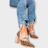 Løvesandaler s stabilním podpatkem