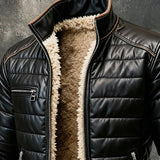 Josef – Teplá a měkká vintage bunda z měkké kůže.